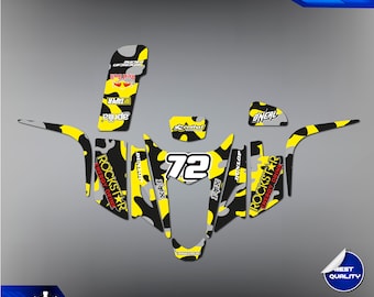 Kit De Décalcomanies Graphiques Pour Suzuki LTZ400 / KFX400 (2003-2008) - Quad ATV - Neuf