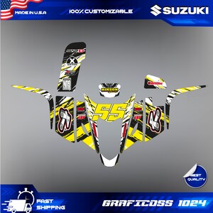 Kit Autocollants Décalcomanies Pour Suzuki LTZ400 / KFX400 Quad 2003-2008 - Graphiques Multicolores