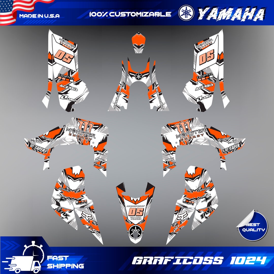 Yamaha YFZ 450RATV Full Graphics Kit 2014 2025 Yamaha YFZ450R Decals Il 1080xN.5442947409 4nc5