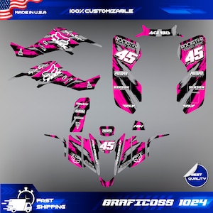 LTZ 400 Suzuki Wrap Graphics Stickers Kit Decals atv quad 2003 2004 2005 2006 2007 2008 KFX 400