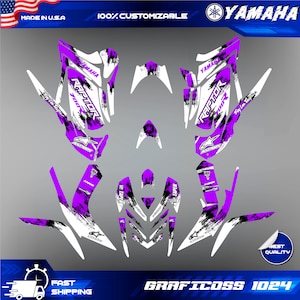 Fits Yamaha Raptor 700R Graphics Kit 2006 2007 2008 2009 2010 2011 2012 decals