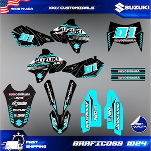 Suzuki DRZ400SM drz400s 400 DRZ400SE Kit Graphics Decals Stickers 2000 2001 2002 2003 2004 2005 2006 2007 2008 2009 to 2022