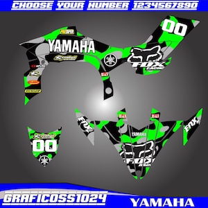amaha yfz 450r yfz450 2009-2013 decals graphics stickers kit| Yamaha YFZ 450 Full Graphics Kit