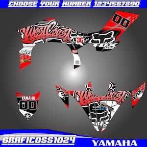 YAMAHA YFZ450R 2009 2010 2011 2012 2013 QUAD, ATV Graphics Decals, Stickers