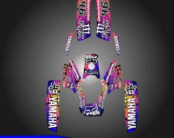 Yamaha warrior 350 Full Graphics Kit | Yamaha warrior 350 Decals Stickers Kit | Sport atv Full Graphics | Motocross Vinyl Decals | Stickers