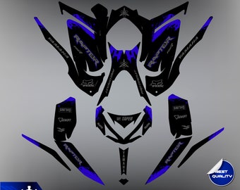 Yamaha Raptor 700 700R graphics kit 2013 2014 2017 to 2026 decals stickers-Customize - Decals