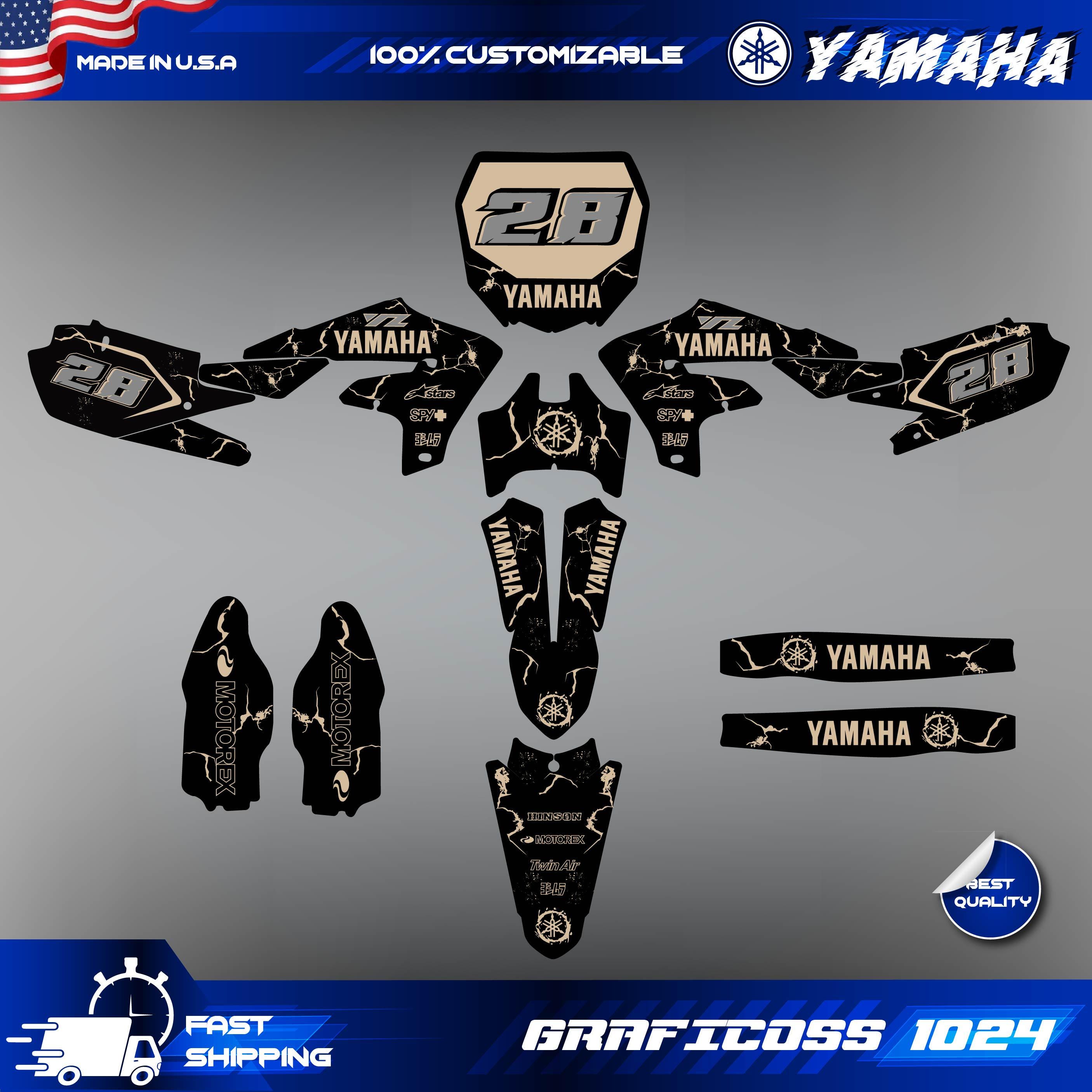 Kit Graphiques Pour Yamaha YZ450F 2014-2017 - Autocollants Vinyl, Design Nextgen, Multicolore