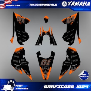 Graphics Kit for YAMAHA YFZ 450R 2014-2024 Fits Yamaha YFZ450R 2016 2017 2018 |  ATV Decals Graphics | Dirt Bike Graphics Kit Gift