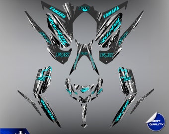 Yamaha Raptor 700 700R graphics kit 2013 2014 2017 to 2025 decals stickers - Customize - Decals - Motorcycle - Stickers - Yamaha - Graphic