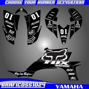 Yamaha YFZ 450 2003 2004 2005 2006 2007 2008 Full Graphics Kit | Yamaha Vinyl Stickers | Motocross Decals Graphics | Dirt Bike Vinyl Decals