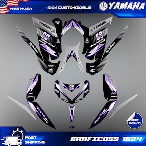 Yamaha Raptor 700 700R graphics kit 2013 2014 2017 to 2023 decals stickers atv| Motocross Vinyl Decals | Dirt Bike Graphics | Motocross