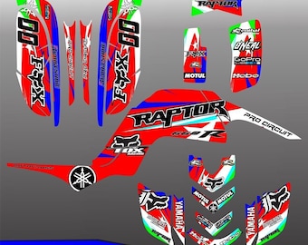 Yamaha Raptor 660 660RATV Full Graphics Kit | Yamaha ATV Decals Stickers Kit | Motocross Gifts | Dirt Bike Graphics | Motocross Vinyl Decals