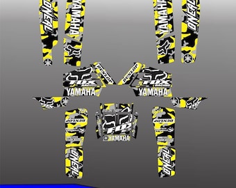 Yamaha Banshee 350ATV Full Graphics kit | Yamaha Vinyl Decals Graphics | Yamaha Banshee 350 Vinyl Stickers | Motocross Stickers Decals Gifts