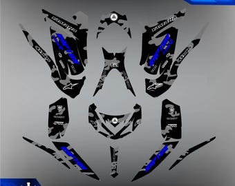 Yamaha Raptor 700 700R graphics kit 2013 2014 2017 to 2025 decals stickers - Customize - Decals - Motorcycle - Stickers - Yamaha - Graphic