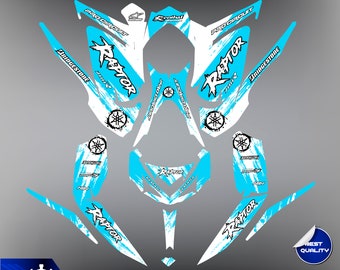 Yamaha Raptor 700 700R graphics kit 2013 2014 2017 to 2025 decals stickers - Customize - Decals - Motorcycle - Stickers - Yamaha - Graphic