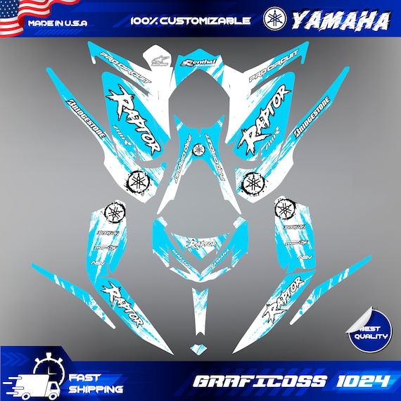 kit graphique yamaha Raptor 700 700R 2013 2018 2021 à 2025 decals stickers atv