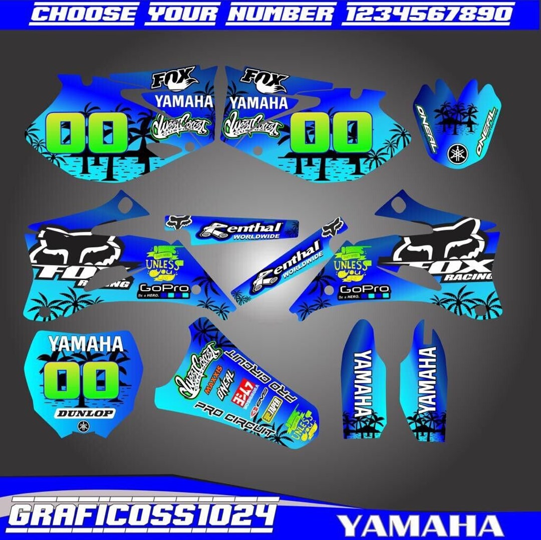 Plastic Kit Yamaha YZF 250-450 From 2006 To 2009 Rtech | Wob Design - Foto 5
