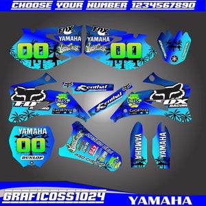Yamaha YZF 250-450 2006 2007 2008 2009 Full Graphics Kit | Yamaha YZF 250-450 Stickers | Motocross Decals Graphics | Dirt Bike Vinyl Decals