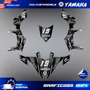 Yamaha YFZ 450R Graphics kit 2009 2010 2011 2012 2013 Decals stickers atv | Motocross Full Graphic Kit | Yamaha Graphic Decals Kit