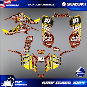 LTZ 400 Suzuki Wrap Graphics Stickers Kit Decals atv quad 2003 2004 2005 2006 2007 2008 KFX 400