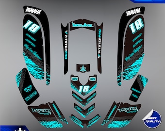 Yamaha Raptor 660 660RATV Full Graphics Kit | Yamaha ATV Decals Stickers Kit | Motocross Gifts | Dirt Bike Graphics | Motocross Vinyl Decals