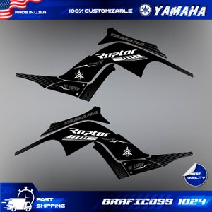 Kit Graphique VTT Quad Yamaha Raptor 700 (2006-2012) – Coloris Cyan