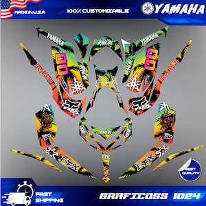 Yamaha RAPTOR 700 2013-2023 Full Graphics Kit | Sport ATV Decals Graphics | Motocross Vinyl Decals | Dirt Bike Graphics | Motocross Gifts