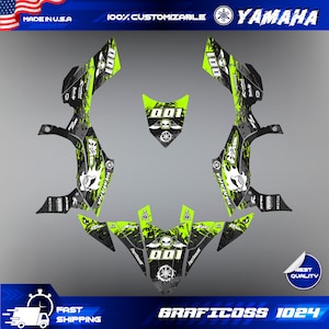 Yamaha YFZ 450 graphics kit 2009-2013 stickers decals kit 2010 2011 2012 2013