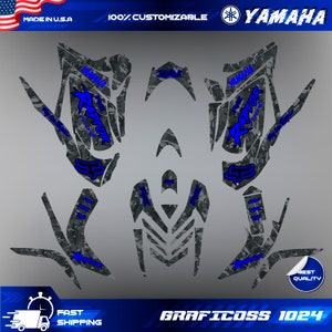 Fits Yamaha Raptor 700R Graphics Kit 2006 2007 2008 2009 2010 2011 2012 decals