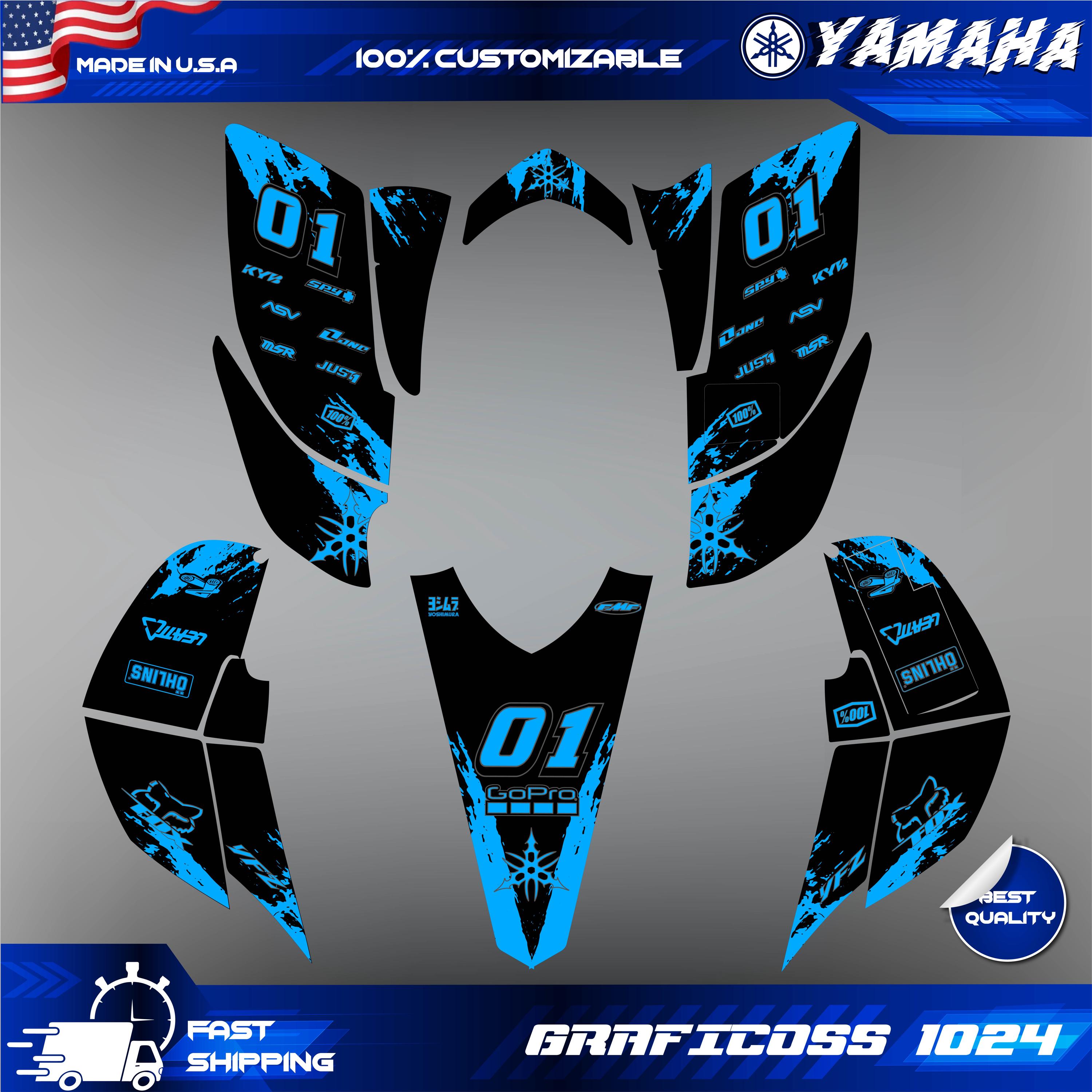 Yamaha YFZ 450 Graphics Kit 2003 2004 2005 2006 2007- 2008 Decals Stickers Atv