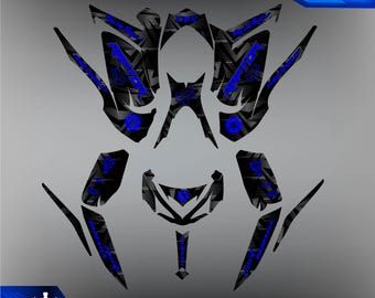 Yamaha Raptor 700 700R graphics kit 2013 2014 2017 to 2025 decals stickers - Customize - Decals - Motorcycle - Stickers - Yamaha - Graphic