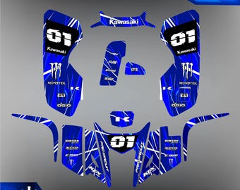 Kawasaki KFX 400 2003-2008 Graphics Kit Ltz 400 Suzuki Wrap Graphics