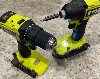Ryobi One+ HP bitclip: magnetische bithouder, accessoire voor elektrisch gereedschap (3D-afdrukbestand)