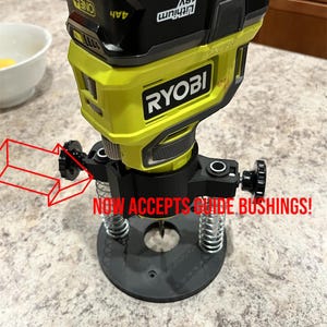 MightyPlungeBase / Ryobi Fräser Tauchbasis / Ryobi / One + / Akku-Fräse / Fräserzubehör / Holzbearbeitungswerkzeug / Männergeschenk