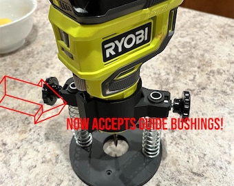 MightyPlungeBase / Ryobi-router insteekbasis / Ryobi / One+ / Draadloze router / Accessoires frees / houtbewerkingsgereedschap / gereedschap / cadeau heren