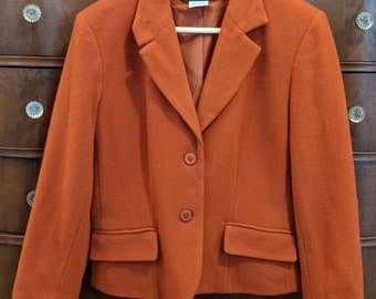 Burnt Orange Blazer - Etsy