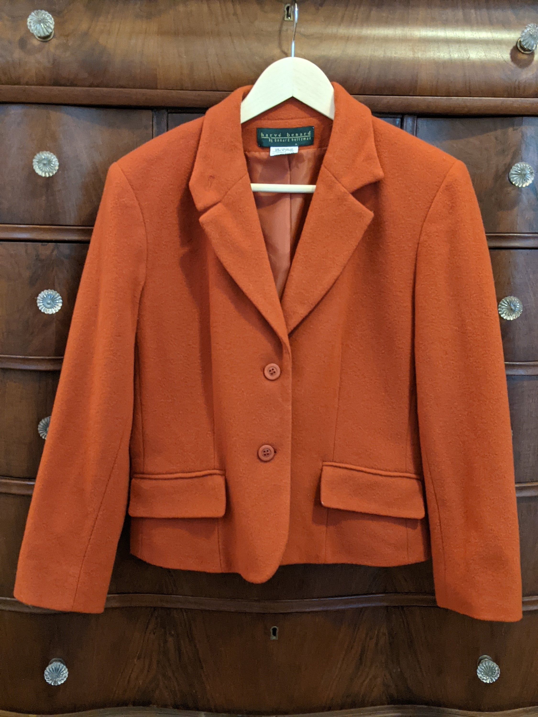 Burnt Orange Blazer - Etsy Ireland