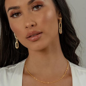 Singapore Twist Layering Chain 24kt Gold Filled Twist Necklace Minimalist Everyday Gold Chain Women Gift Anniversary Birthday Gift image 2