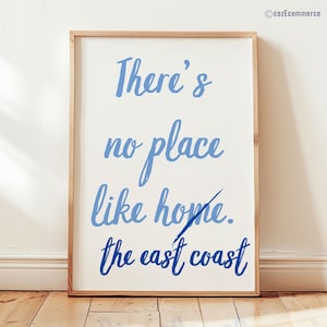 Preppy Coastal Wall Art for Dorm, New England Beach House Decor, Whimsical Nautical Digital Download, East Coast Gallery Wall