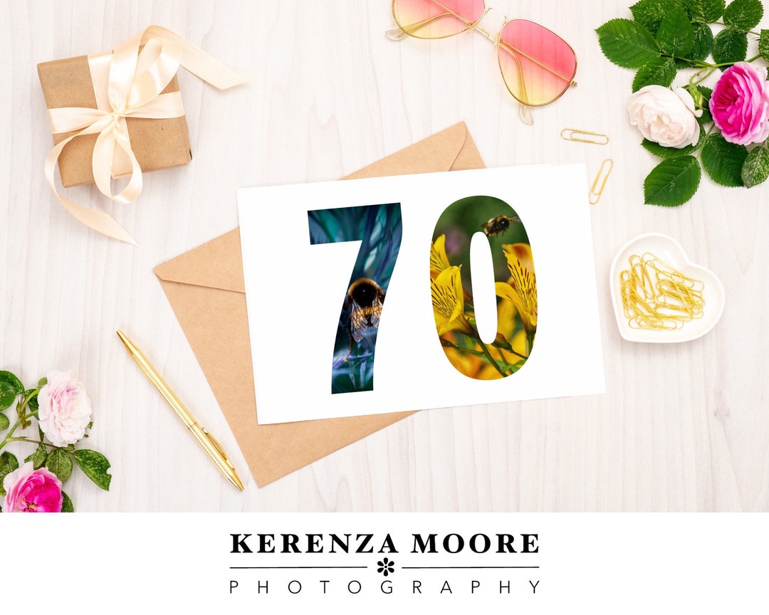 70th Birthday Card 70th Anniversary Card Unisex Happy Etsy