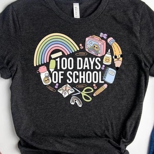 100 Days of School Shirt, 100 Day Shirt, 100th Day Of School Celebration, Student Shirt,Back to School Shirt, Gift For Student, Teacher Gift