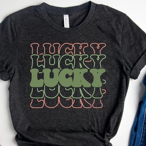 St Patrick&#39;s Day Lucky Shirt, Women&#39;s St Patty&#39;s shirt, Shamrock tee, St Patrick&#39;s Day Tee,Cute St Patty&#39;s Shirt,Shamrock Shirt, Irish Day
