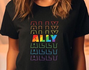 LGBTQ Ally Shirt, Love Is Love Tshirt, LGBTQ Support Gift, Trans Ally Tshirt, Pride Gift For Ally, Social Justice Tshirt,LGBT Gift