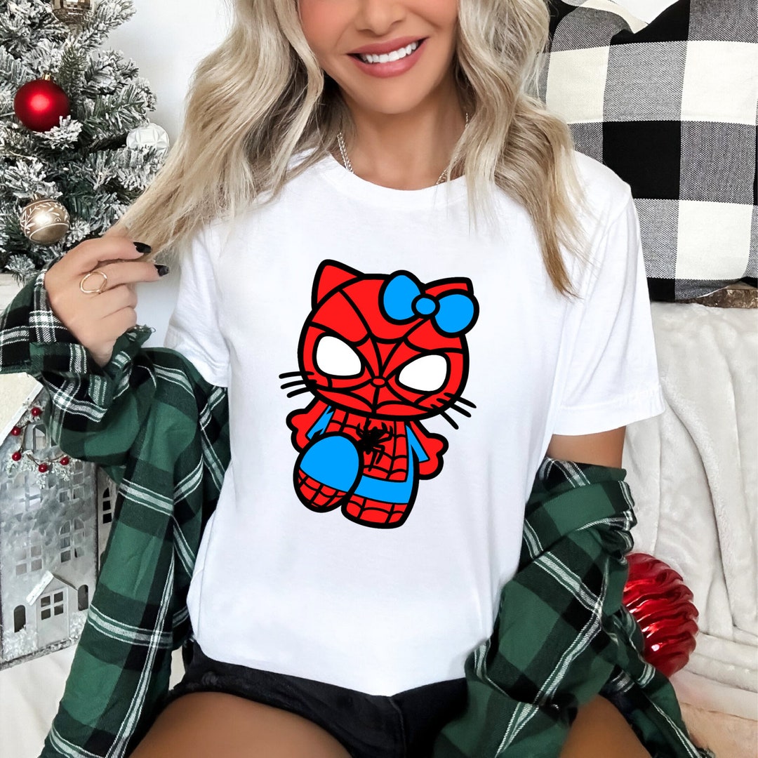 Spider Man Hello Kitty Shirt Spider Man Funny Shirt Funny T Shirt Il 1080xN.5596947105 7qo7