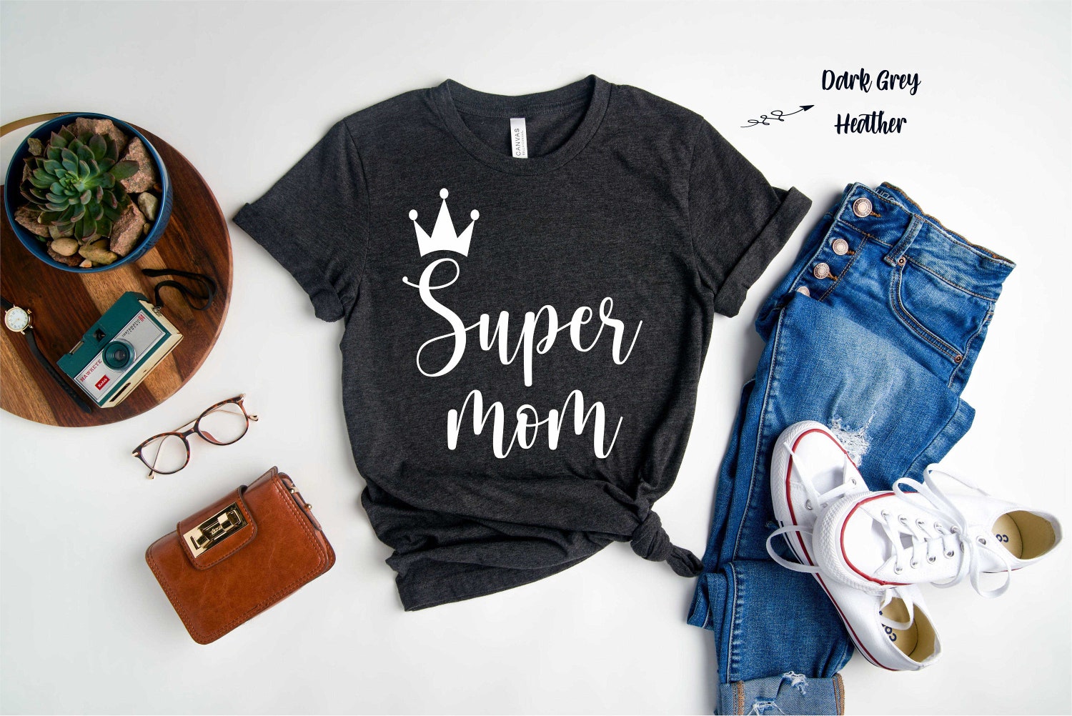 Super Mom Shirt, Super Mom T-Shirt, Mother's Day Gift Shirt, Cute Mom Shirt, Super Mom Tee, Thankful, Mom Life Shirt, Gift for Mom, Mother