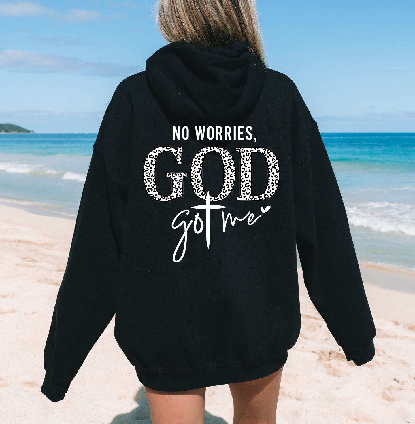 No Worries God Got Me Sweatshirt Faith Sweatshirt Christian Sweatshirt Religious Women Gift God Believer Religious Hoodie Godly Woman Etsy