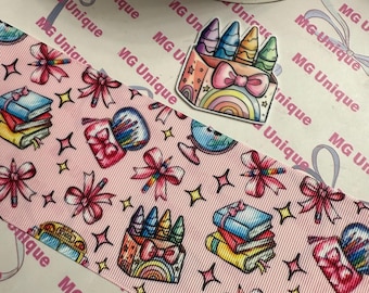 3” character ribbon with resin