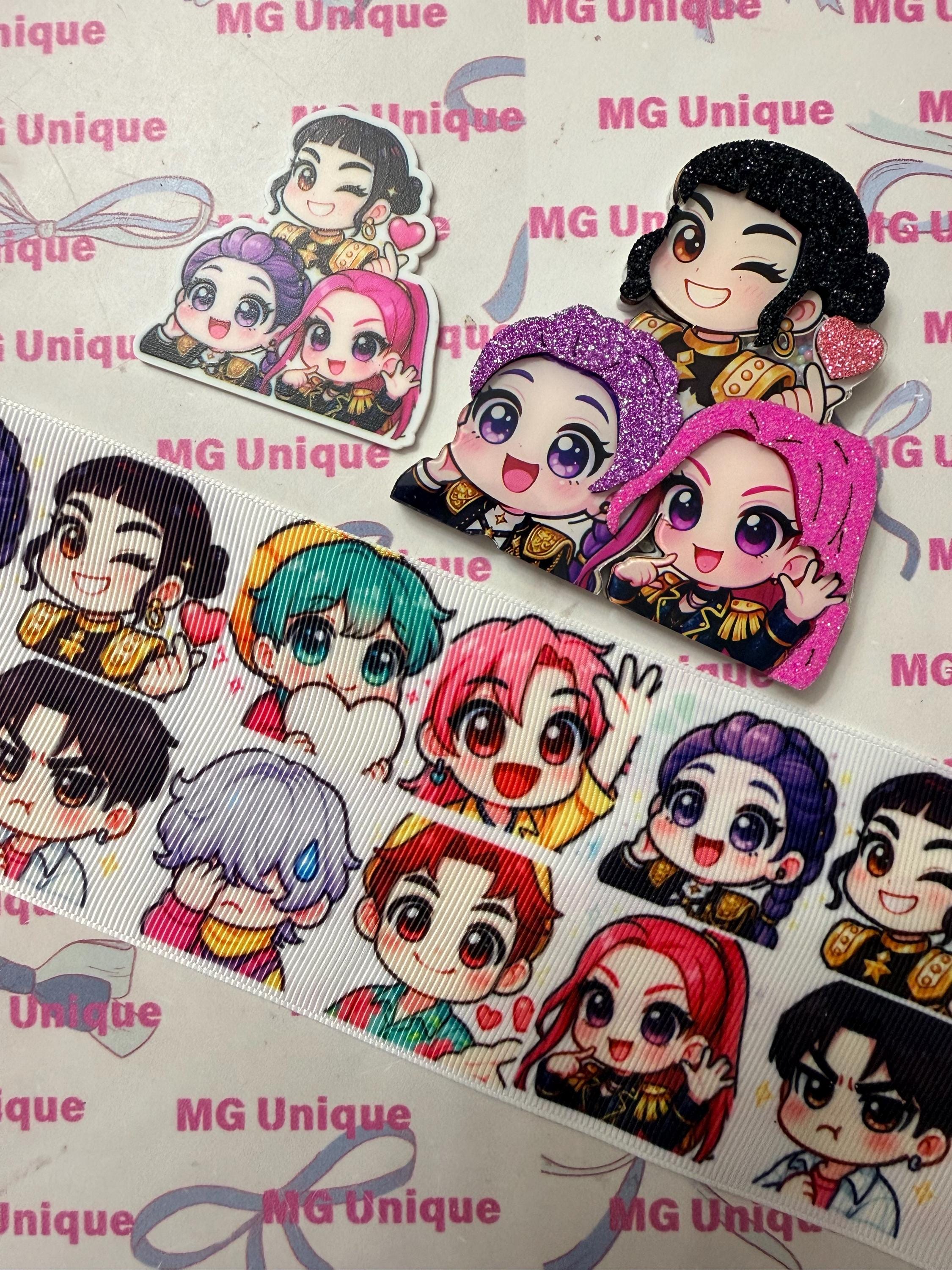 Kpop Ribbons Kpop Ribbon and Resin Sets - Etsy
