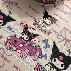 3” character ribbon with resin
