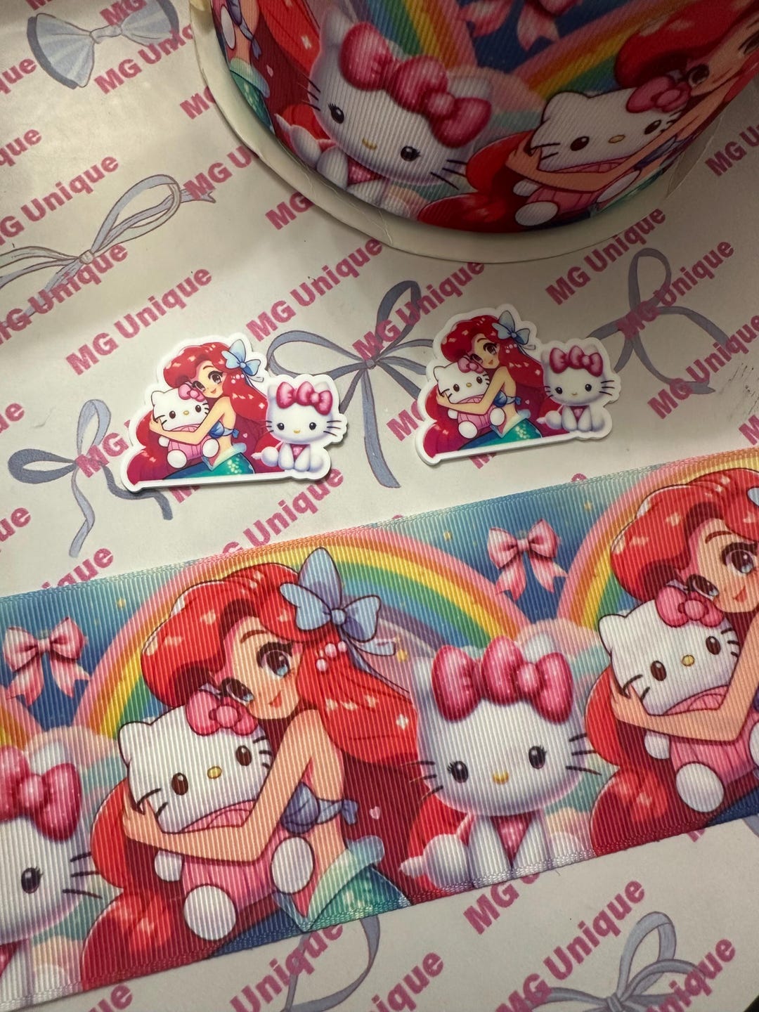 3” Character Ribbon With Resin - Etsy